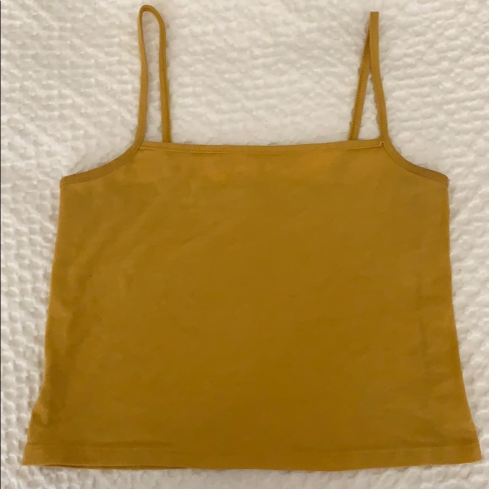 Brandy Melville Yellow Tank Top - One Size